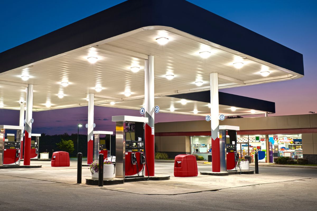 Gas station with a vape shop